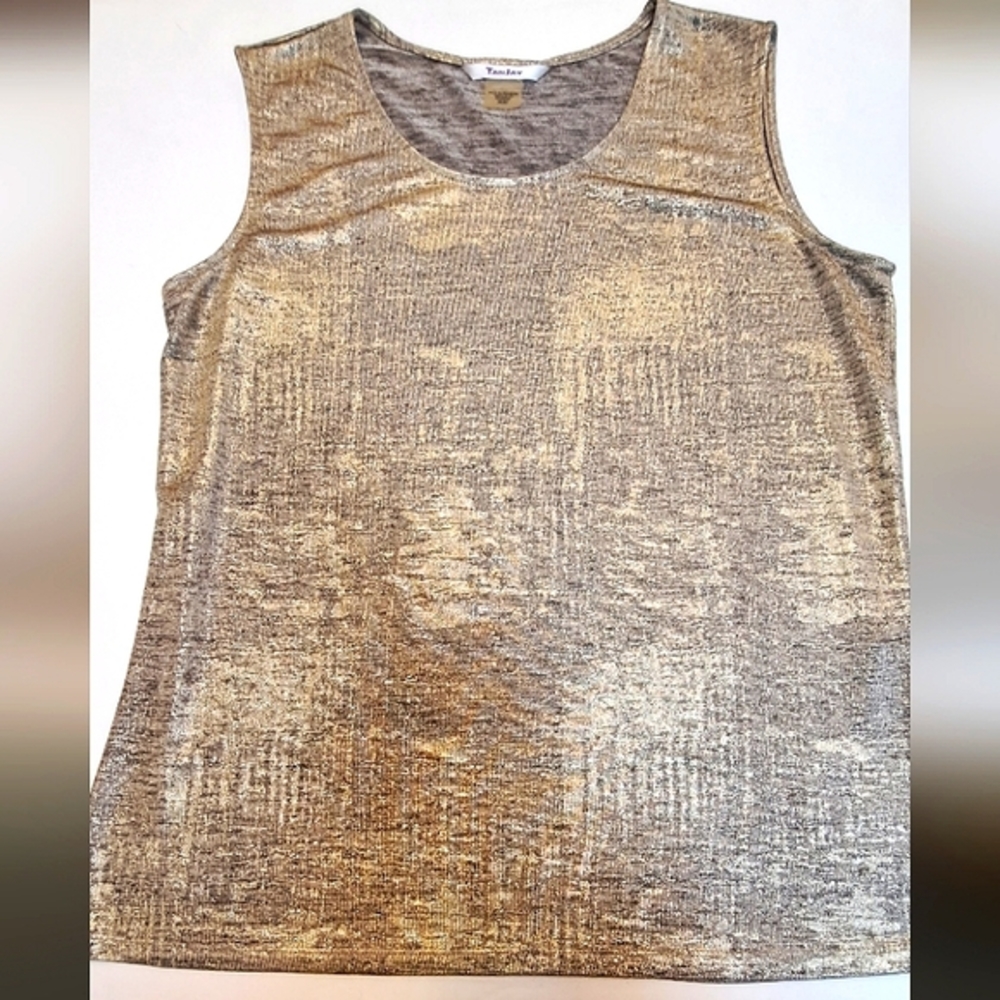 TanJay COOL GOLD with BLACK TANK TOP